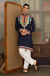 Embroidered Cotton Kurta for Men